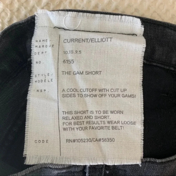 Current Elliot the gam short jean shorts size 0 - Picture 5 of 6